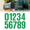 thumbnail image 2 of 4 Inch Large Size Number Stickers, 1 Sheet Self Adhesive House Numbers for Mailbox, Trash Cans - Waterproof Vinyl Numbers Sticker, for Easy Backing Peeling, Bold and Easy-to-Read House Number Labels, 2 of 9