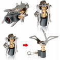 thumbnail image 4 of Mini Pocket Titanium Alloy Camping Stove, Survival Furnace Stove Outdoor Mini Stove Folding Camping Gas Cooker Silver for Picnic Camping, 4 of 5