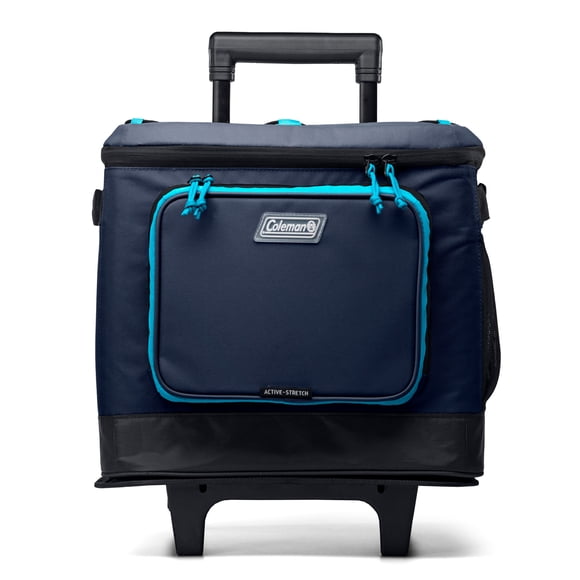 Coleman XPAND 42-Can Soft Cooler with Wheels, Blue Nights