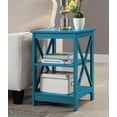 thumbnail image 3 of Convenience Concepts Oxford Table d'Appoint Carrée, Fini Bois Bleu, 3 of 4