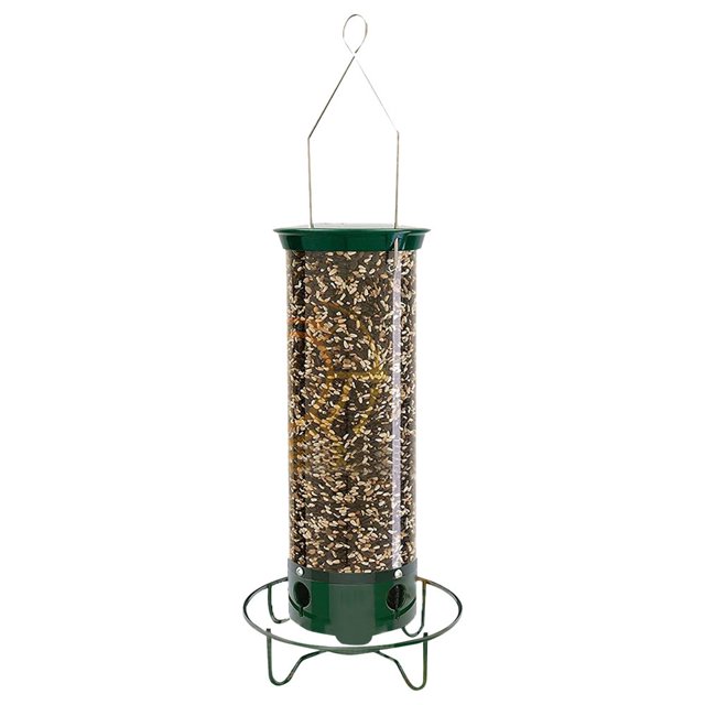 SDOTXA Mangeoire à Oiseaux Anti-Écureuil Capacité 5Lbs Rotative pour Extérieur Suspendue