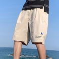 thumbnail image 1 of EOYWHK Workout Shorts Men 2025 Light Weight Athletic Shorts Summer Flat-Front Drawstring Elastic Waist Shorts Going Out, 1 of 4