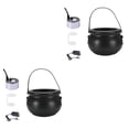 thumbnail image 1 of yingyy Halloween Witch Cauldrons Fog Maker Spooky Mist Effect Festive Decorations Safe To Wide Application silver US Plug 2Set, 1 of 6