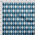 thumbnail image 4 of oneOone Cotton Silk Teal Blue Fabric Argyle Sewing Material Print Fabric By The Yard 42 Inch Wide, 4 of 4
