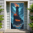 thumbnail image 4 of Haunted Lighthouse Halloween Banner Scary Ghost Pumpkin Design for Party Decoration Night Celebration Holiday Event, 4 of 5
