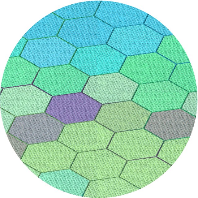 Ahgly Company Tapis d'Intérieur Ronds de Style Transitionnel Lavables à la Machine, Vert Menthe, 6 Pieds Rond