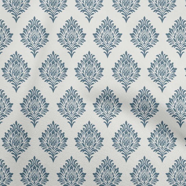 oneOone Rayon Cream Fabric Block Fabric For Sewing Printed Craft Fabric By The Yard 56 Inch Wide-OG
