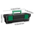 thumbnail image 3 of Storage Containers Storage Bag Organizer Small Tool Box 10-inch Plastic Tool Boxes With Handle Removable Tray With Double Lock Secured Toolbox For Home, 3 of 9