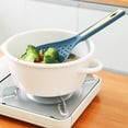thumbnail image 1 of UsRHHA Long Handle Strainer Spoon with Clamps, Heat-Resistant Multifunctional Kitchen Colander, Soup Skimmer with Hanging Hole for Easy Storage, 1 of 7