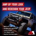 thumbnail image 3 of AMERICAN MODIFIED Hawke Grille Compatible with 2007-2018 Jeep Wrangler JK, Black, 3 of 12