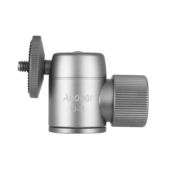 Mistaha D-2 Mini Tripod Ball Head Aluminium Alloy Tripod Mount Ballhead with 1/4inch Srew