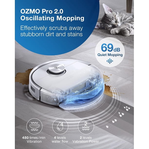 ECOVACS DEEBOT T9+Max Robot Vacuum and Mop, 3000Pa Suction, Auto