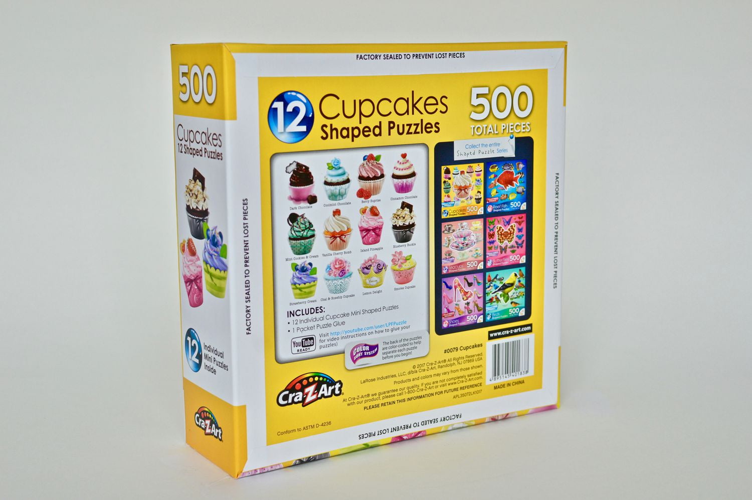 Cra-Z-Art 12 Puzzles de Petits Gâteaux, 500pcs