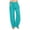 Blue, variant on Timegard Cotton Linen Pants for Women Elastic Waist Drawstring Fall Travel Casual Pants with Pockets