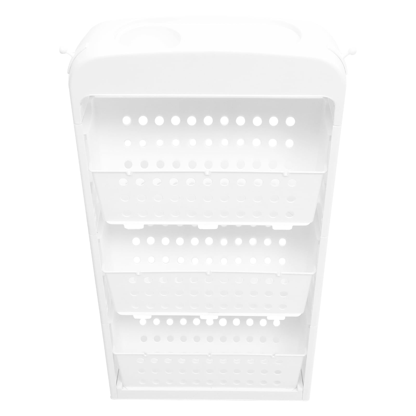 DEEPCRAFF White Movable Bookcase Storage Shelf Multi Layer Organizer for Kitchen Book Storage