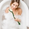 thumbnail image 4 of Iumwxz Multi Functional Double-sided Shower Brush Back Brush Three In One Long Handle Shower Brush Soft Bristled Scrubbing Brush Hair Washing Massage Brush brush Plastic Flash Deals, 4 of 5