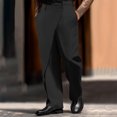 thumbnail image 1 of Ceisia Pantalon Habillé pour Homme, Coupe Droite Ajustée, Formel, avec devant Enveloppant, Structuré, Infroissable, Multicolore, 1 of 6