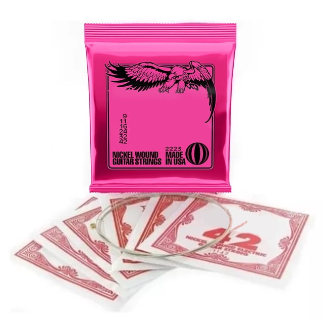 Guitar String Set, Simple Installation Acoustic Electric Guitar String 009 011 016 024 032 042 Accurate Steel for DIY
