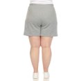 thumbnail image 3 of White Mark Short en Molleton Longline Extensible à Taille Haute pour Femmes, 3 of 5