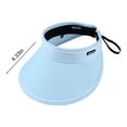 thumbnail image 3 of Sun Hat Sun Protection Sunshade Outdoor Travel Riding Beach Empty Sun Hat , Can Adjustment Fit Visor,With Sweatband, 3 of 8