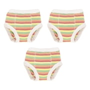 Under The Nile Organic Cotton Multicolor Stripe Training Pants Set of 3, 2 To 4 Years