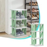 Amzcrzy Shoe Rack for Entryway, Shoe Organizer, Simples Shoe Rack Doorway Household Crevice Dormitory Shoe Cabinet Sturdy And Durables Multi Layer Dustproofs Shoe Racks Storage Goddesss shoe rack