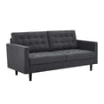 thumbnail image 1 of Modway Exalt Fabric Upholstered Tufted Sofa in Charcoal & Black, 1 of 9