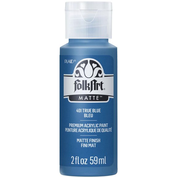 Peinture acrylique mate FolkArt, 2 oz, Bleu Vrai