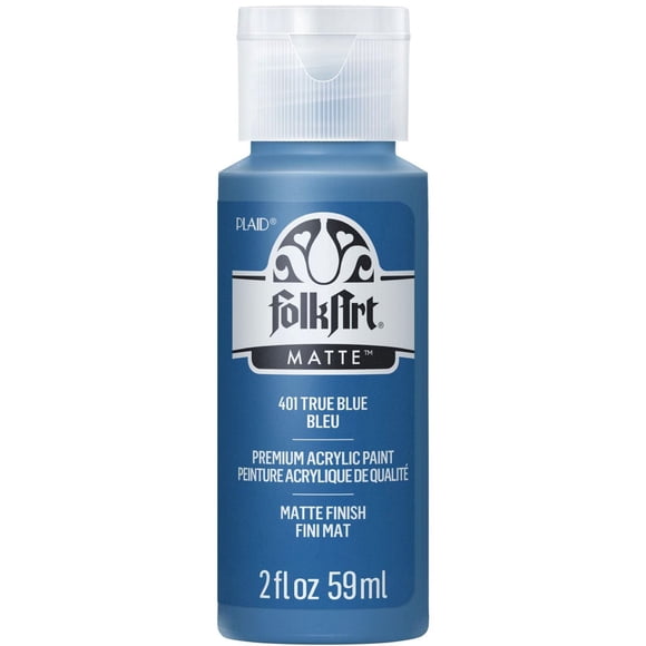 Folkart Matte Acrylic Craft Paint, 2 fl. oz., True Blue
