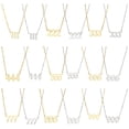 thumbnail image 4 of letairis Wide Application Stainless Steel Number Necklace For Trendy Look Meaningful 333 Gold, 4 of 6