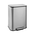thumbnail image 1 of 50L Stainless Steel Kitchen Trash Can – Step Pedal, Soft-Close Lid, Fingerprint Resistant, Removable Inner Bucket – Large Capacity Garbage Bin for Home & Office, 1 of 9