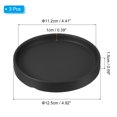 thumbnail image 2 of Unique Bargains Plant Pot Saucer 5 Inch, Ceramic Round Flower Tray for Indoor, Black 3 Pack, 2 of 6