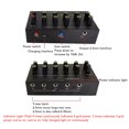 thumbnail image 3 of Microphone d'Instrument Expandeur d'Entrée d'Instrument Mixeur 5 Canaux avec Réverbération Retardatrice Haut-Parleurs Extérieurs Charge Console Sonore, 3 of 7