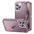 thumbnail image 1 of Supershield iPhone 15 Étui Protecteur avec Béquille, Triple 3 Couches Antichoc Robuste Étui Rigide Protecteur iPhone 15 - Violet, 1 of 3