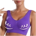 thumbnail image 2 of Timegard Plus Size Bras for Women Wireless High Support Breathable Comfort Daily Seamless Bralette, 2 of 6