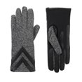 thumbnail image 1 of isotoner Gants Shorty SmartDri SmartTouch pour Femmes - A30730 (Noir Chiné, G/TG), 1 of 1