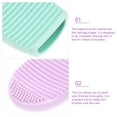 thumbnail image 4 of Tapis de Nettoyage en Silicone pour Brosse à Maquillage Durable Réutilisable Couleur Assortie 6 Pcs, 4 of 9