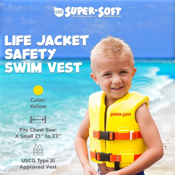 Gilet De Sauvetage 2026 Pour Enfants 2-7 Ans – PVC Flottant, Impression Glace, Pour Piscine, Plage, Mer, Séchage Rapide !