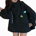 thumbnail image 3 of Frog Sweat à Capuche pour Femmes Saint-Valentin Pull à Fermeture Éclair Dessin Animé Couple Vert TTTG, 3 of 6