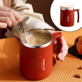 thumbnail image 1 of Meitianfacai Coffee Mug With Handle, Portable Insulated Mug With Lid And Spoon, Double Layer Stainless Steel, Suitable For Office Use, Travel Coffee Mug, 1 of 9