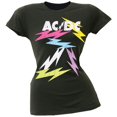 thumbnail image 1 of AC/DC - Neon Bolts Juniors T-Shirt, 1 of 1