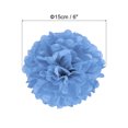 thumbnail image 2 of Unique Bargains 6' Tissue Pom Poms Paper Flowers Ball Wedding Party Decoration, Lake Blue 10 Pack, 2 of 6