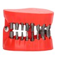 thumbnail image 2 of Stainless Steel Drill Bit Holder, Shock Resistant Practical Lightweight Magnetic Drill Bit Holder Prevent Loss Convenient  For Camping Red, 2 of 8