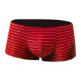 thumbnail image 2 of TIHLMK sous-Vêtements pour Hommes Tendance Mode Rayures Colorées Confortables Boxeurs Taille Basse, 2 of 7