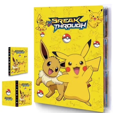 Trading Card Holder Card Album Binder, Protection Folder Book Collectible Card Album, 4-Pocket with 30-Pages 240-Trading Cards Capacity, Present for Children-AAC2