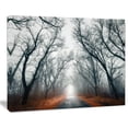 thumbnail image 3 of Tableau à toile imprimée Design Art Paysage photographique Rue dans forêt mystique, 3 of 3