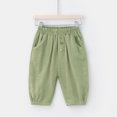 thumbnail image 2 of MIASHUI Boys Girls Sweatpants Spring Summer Children's Wide Leg Thin Pants,Light Green,18-24 Months, 2 of 8