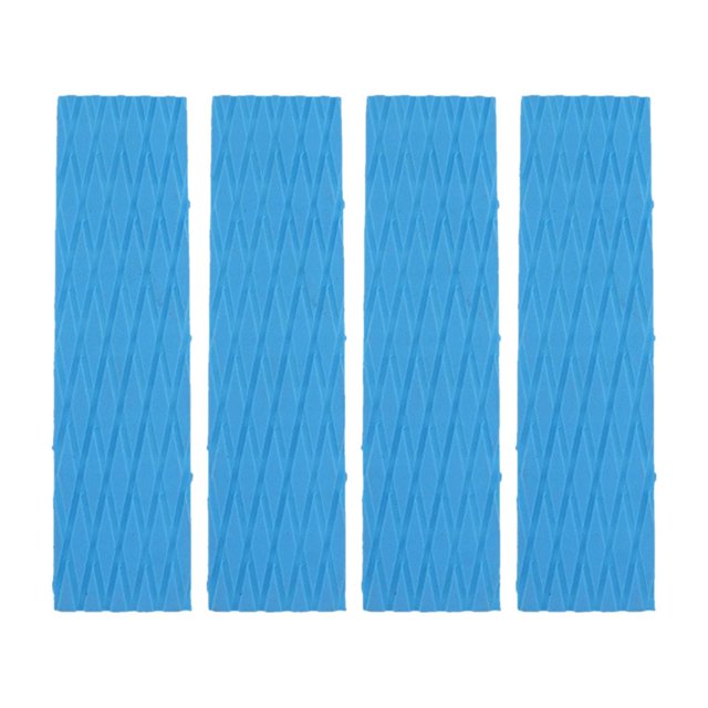 koolsoo 4Pcs Planche de Surf Traction Pads Pont Grip Tapis pour RV Canoë Stand up Paddleboard Bleu Clair