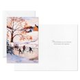 thumbnail image 3 of Image Arts Boxed Christmas Cards (Winter Pond Hockey Scene), 30 ct., 3 of 7