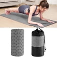 thumbnail image 1 of Vaidha Yoga Towel Sweat Absorbent Non-slip Yoga Towel Quick-drying Yoga Mat Hot Mat Cloth Breathable Yoga Mat With Mesh Carrying Bag Hot Yoga Towel For Bikram Pilates, 1 of 7